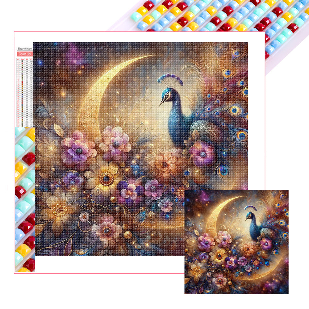 Fantasy Peacock - Full Square Drill Diamond Painting 40*40CM