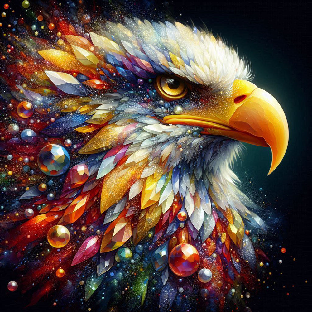 Jewel Eagle - Full Round Drill Diamond Painting 30*30CM