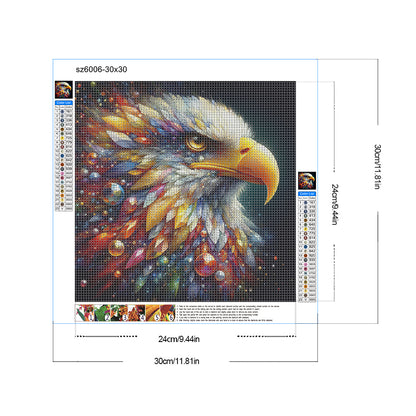 Jewel Eagle - Full Round Drill Diamond Painting 30*30CM