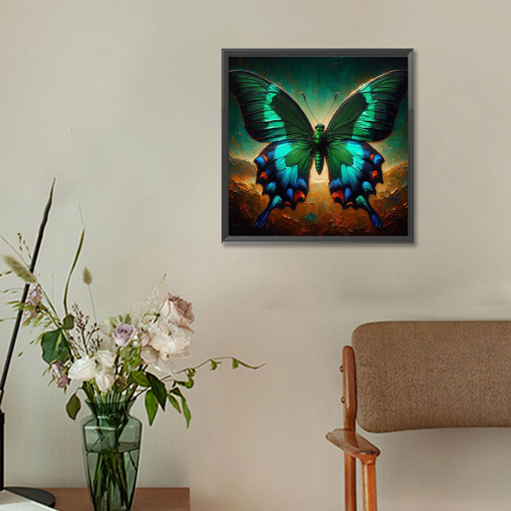 Butterfly - Full Round Drill Diamond Painting 30*30CM