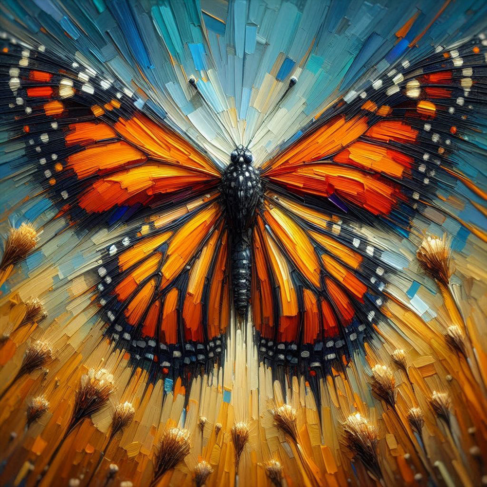 Butterfly - Full Round Drill Diamond Painting 30*30CM