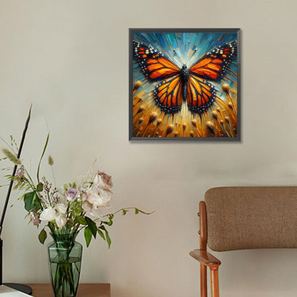 Butterfly - Full Round Drill Diamond Painting 30*30CM