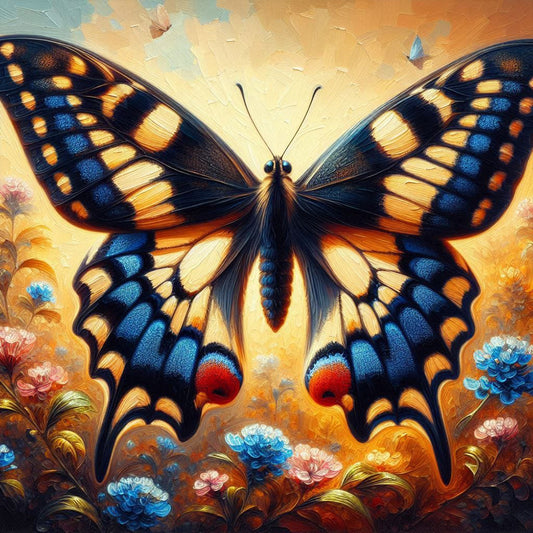 Butterfly - Full Round Drill Diamond Painting 30*30CM