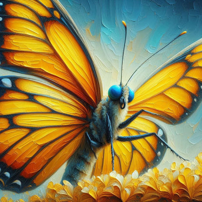 Butterfly - Full Round Drill Diamond Painting 30*30CM