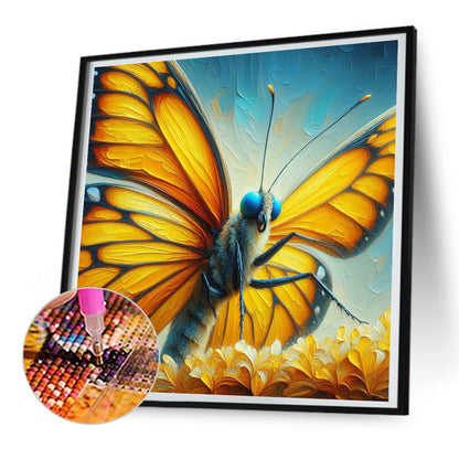 Butterfly - Full Round Drill Diamond Painting 30*30CM