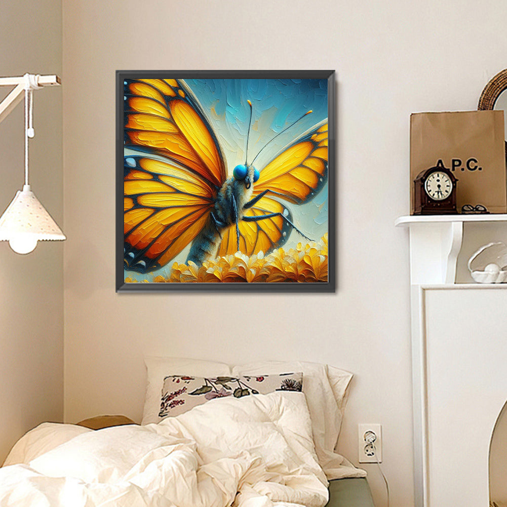 Butterfly - Full Round Drill Diamond Painting 30*30CM