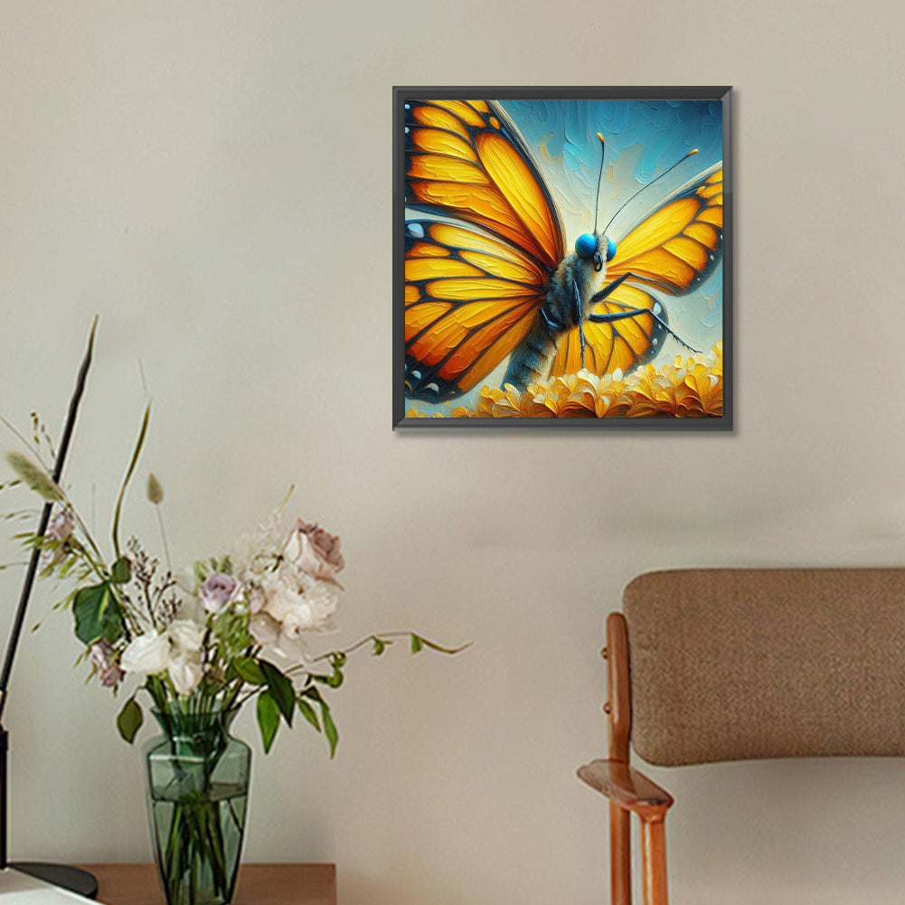 Butterfly - Full Round Drill Diamond Painting 30*30CM