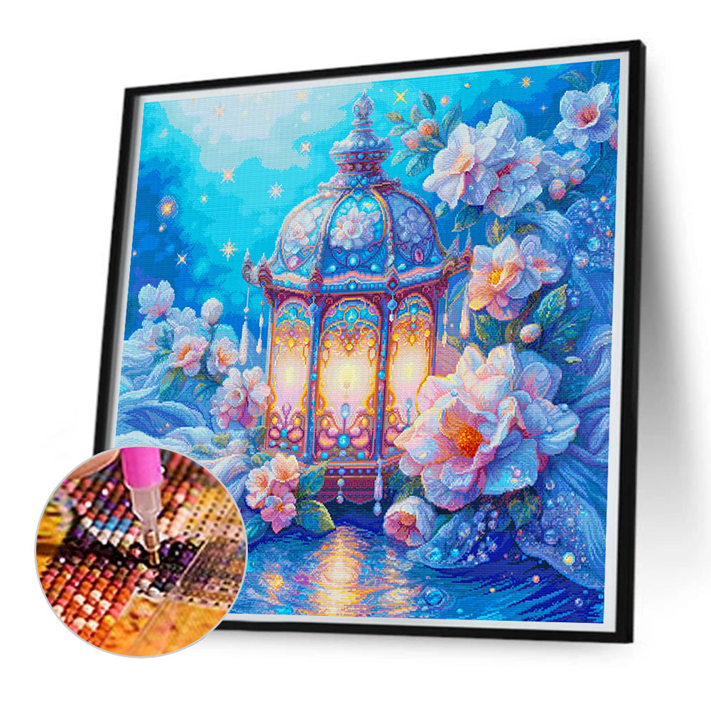 Flowers And Lights - Full Round Drill Diamond Painting 55*55CM