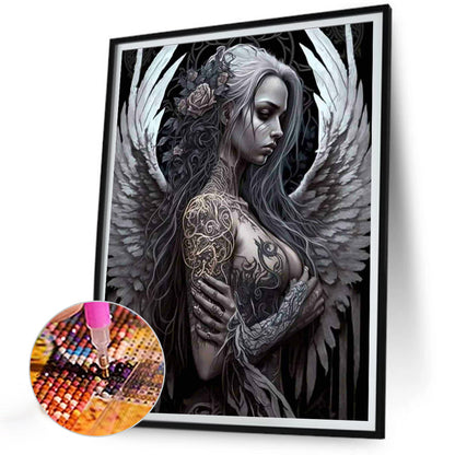 Dark Angel - Full Round Drill Diamond Painting 30*40CM