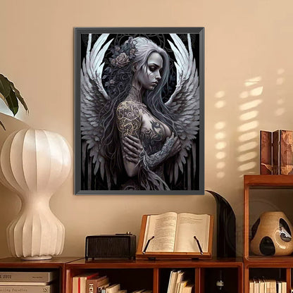 Dark Angel - Full Round Drill Diamond Painting 30*40CM