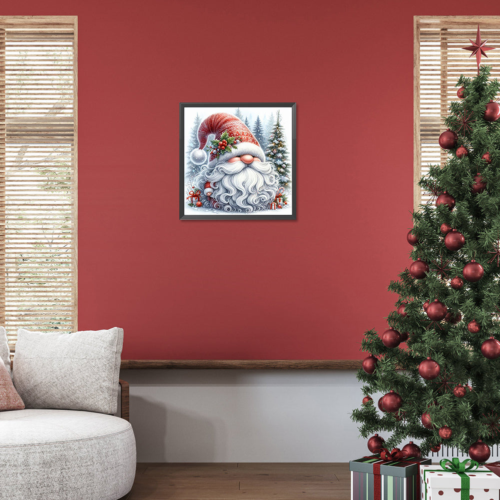 Christmas Gnome - Full Round Drill Diamond Painting 30*30CM