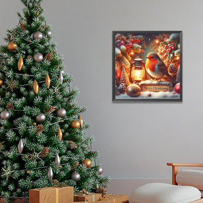 Christmas Bird - Full AB Round Drill Diamond Painting 40*40CM