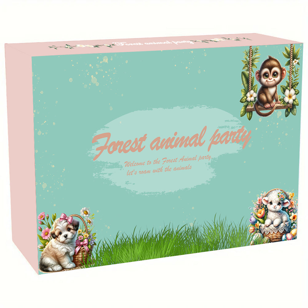 12 Cute Animals DIY Diamond Ornaments Scene Box for Home Office Bedroom