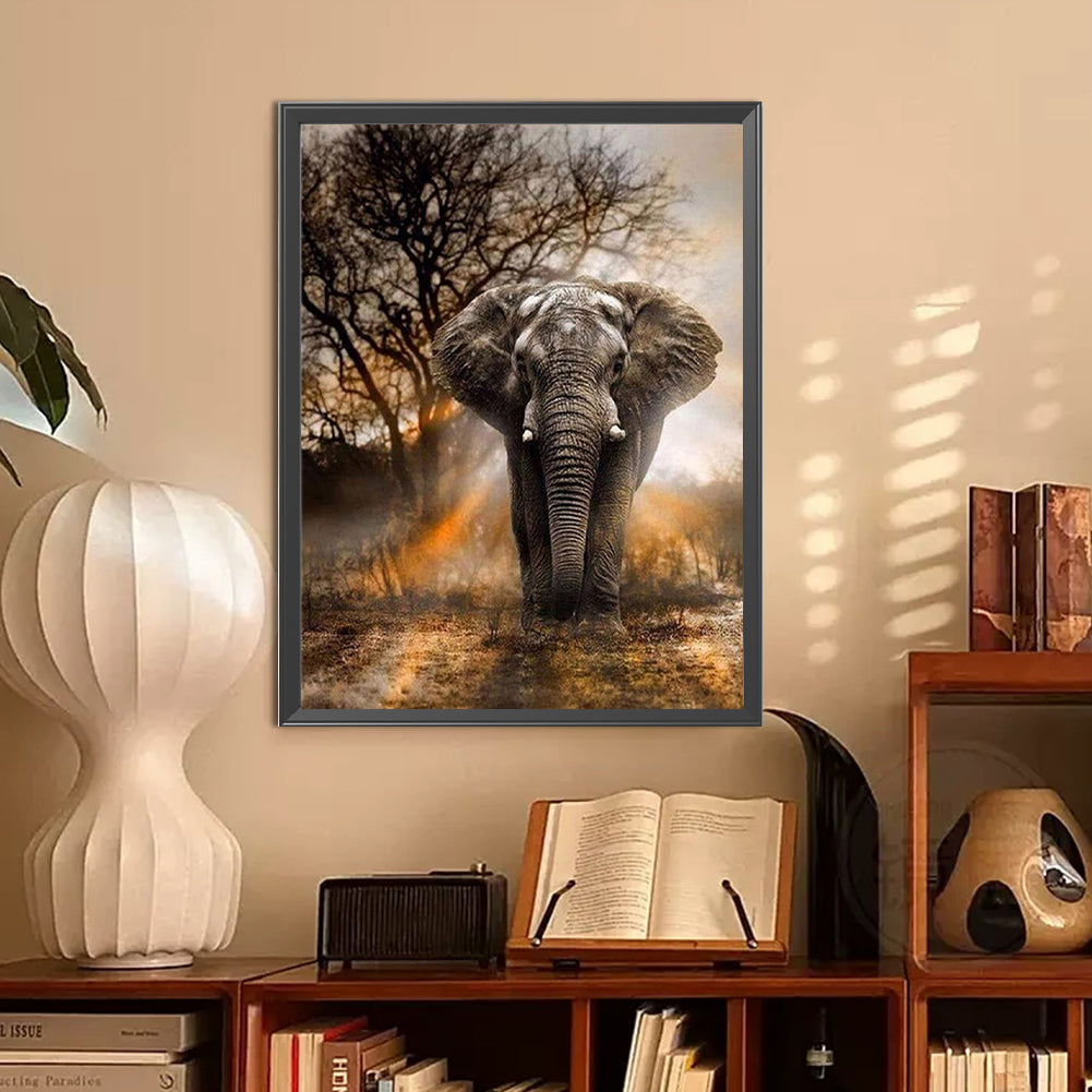 Elephant - Full Round Drill Diamond Painting 30*40CM