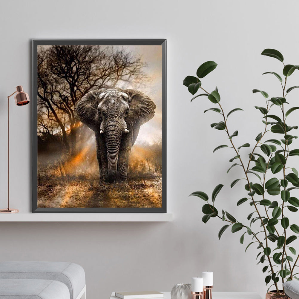 Elephant - Full Round Drill Diamond Painting 30*40CM