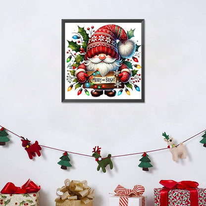 Christmas Gnome - Full Round Drill Diamond Painting 30*30CM