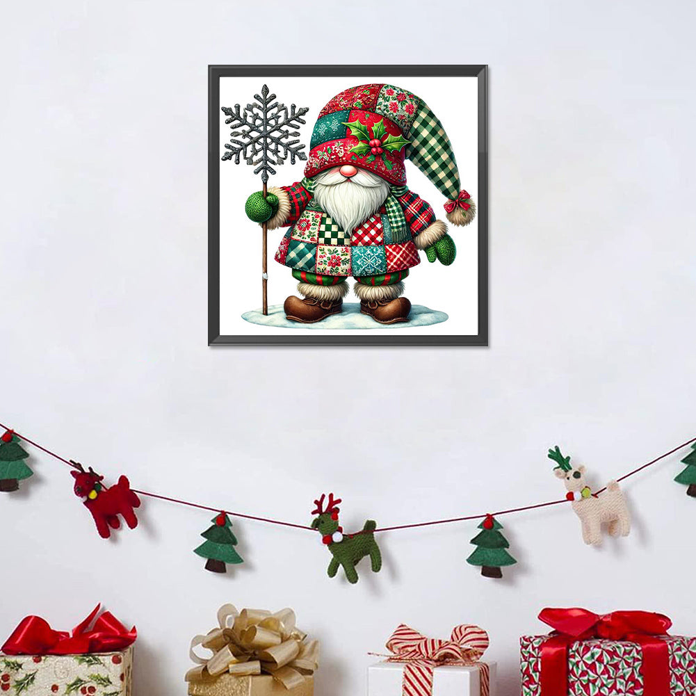 Christmas Gnome - Full Round Drill Diamond Painting 30*30CM