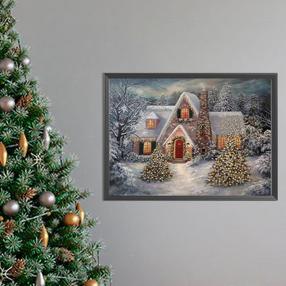 Christmas House - Full Square Drill Diamond Painting 55*40CM