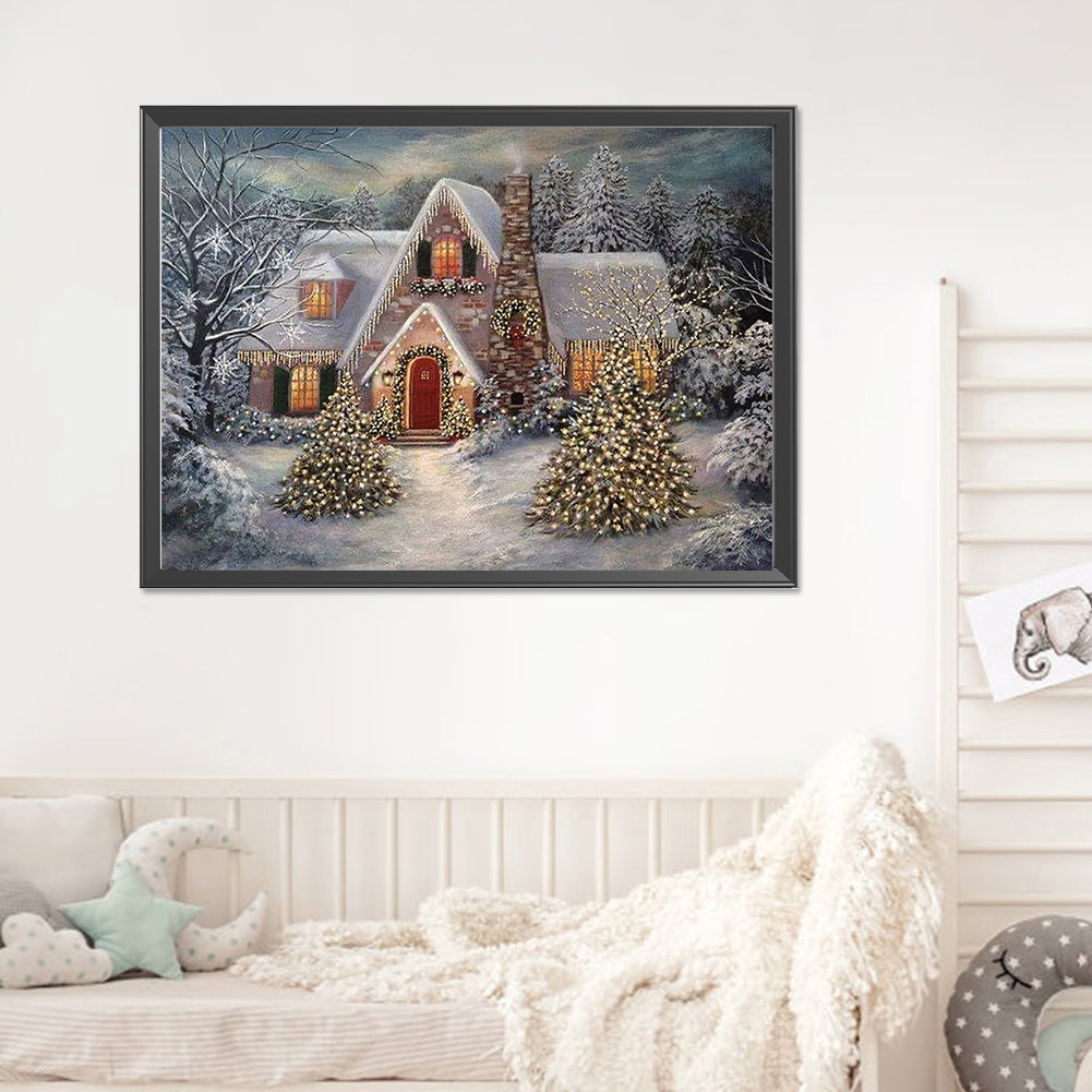 Christmas House - Full Square Drill Diamond Painting 55*40CM