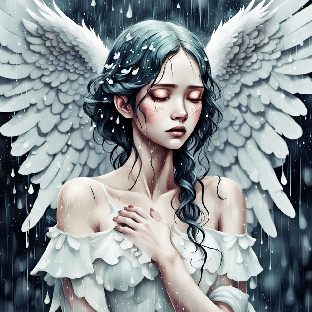 Angel Girl - Full AB Round Drill Diamond Painting 40*40CM