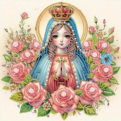 Our Lady - Partial Special-Shaped Drill Diamond Painting 30*30CM