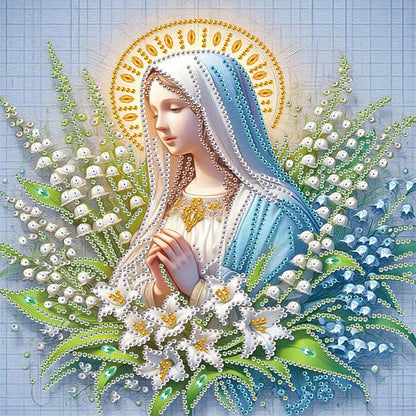 Our Lady - Partial Special-Shaped Drill Diamond Painting 30*30CM