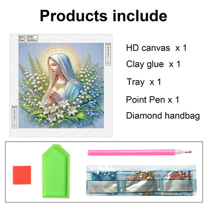 Our Lady - Partial Special-Shaped Drill Diamond Painting 30*30CM