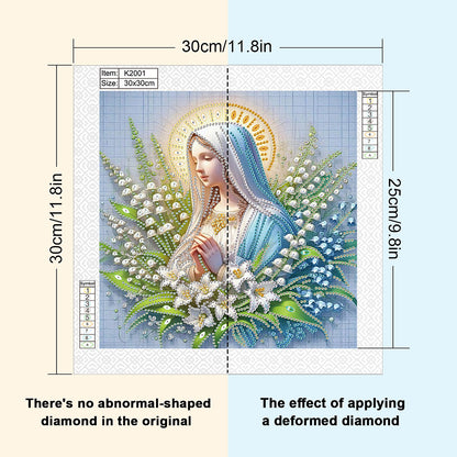 Our Lady - Partial Special-Shaped Drill Diamond Painting 30*30CM