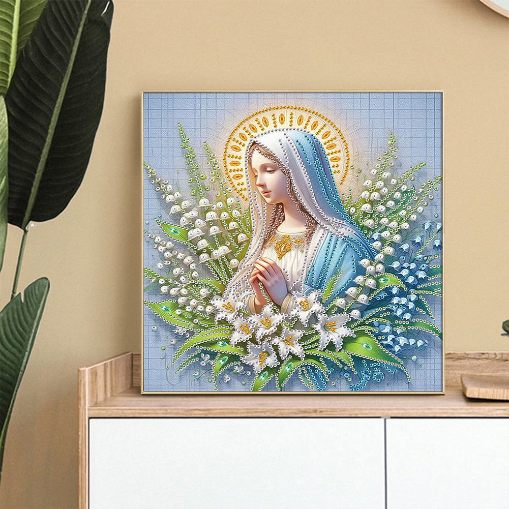 Our Lady - Partial Special-Shaped Drill Diamond Painting 30*30CM