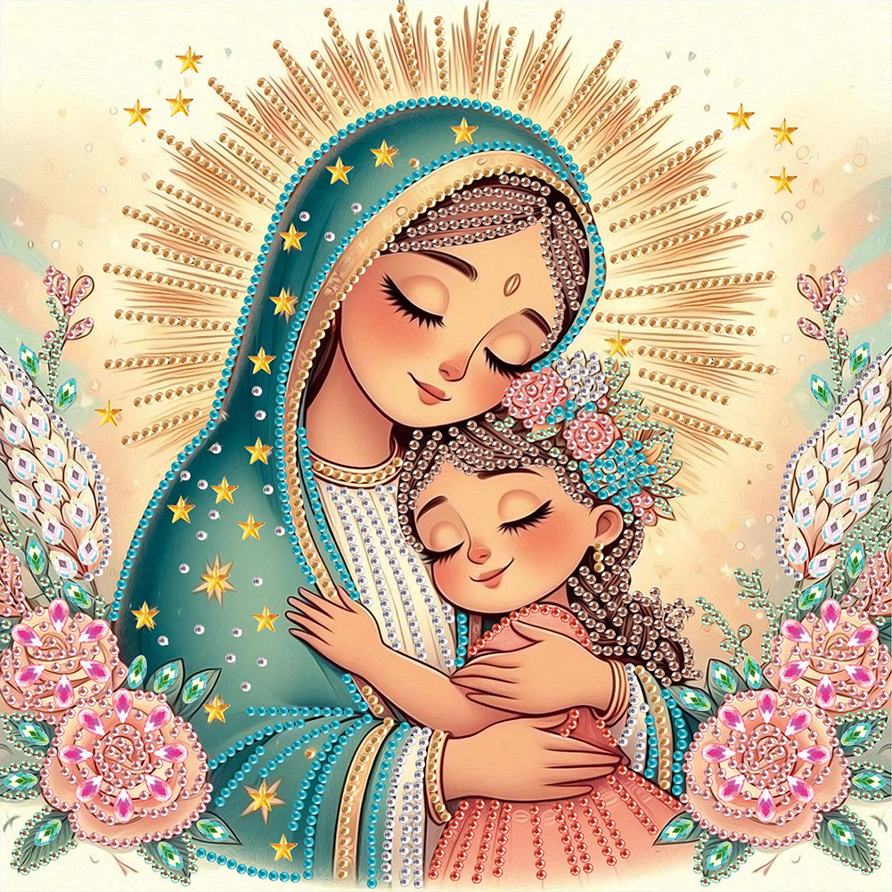 Our Lady - Partial Special-Shaped Drill Diamond Painting 30*30CM