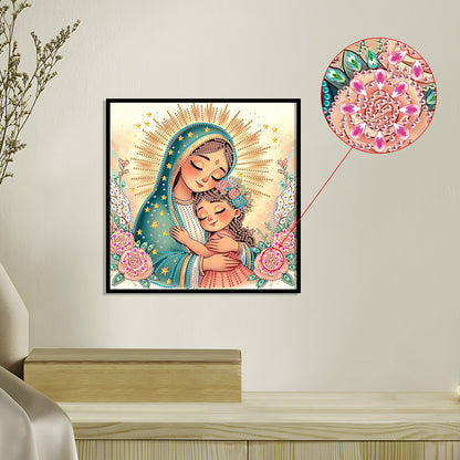 Our Lady - Partial Special-Shaped Drill Diamond Painting 30*30CM