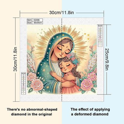 Our Lady - Partial Special-Shaped Drill Diamond Painting 30*30CM