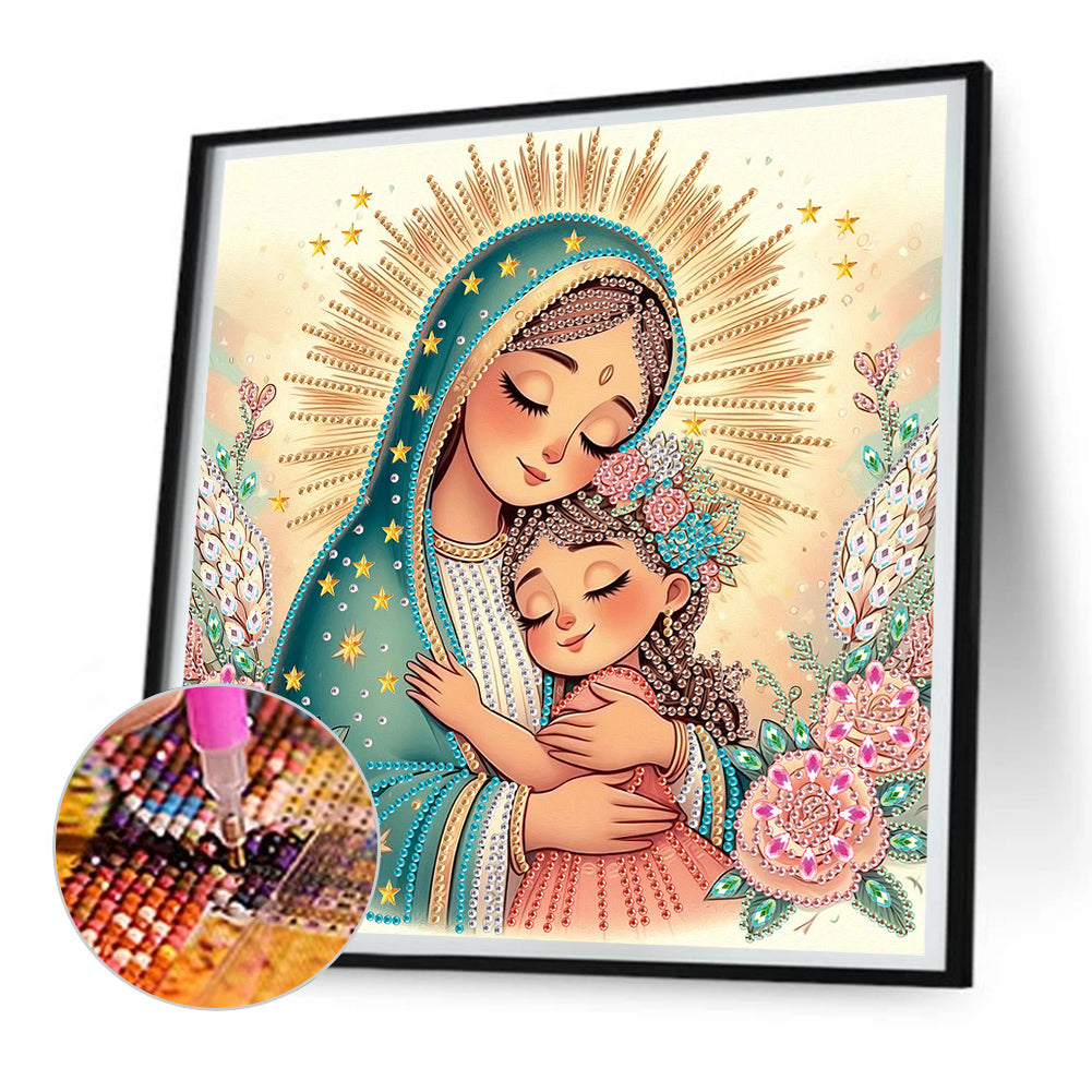 Our Lady - Partial Special-Shaped Drill Diamond Painting 30*30CM