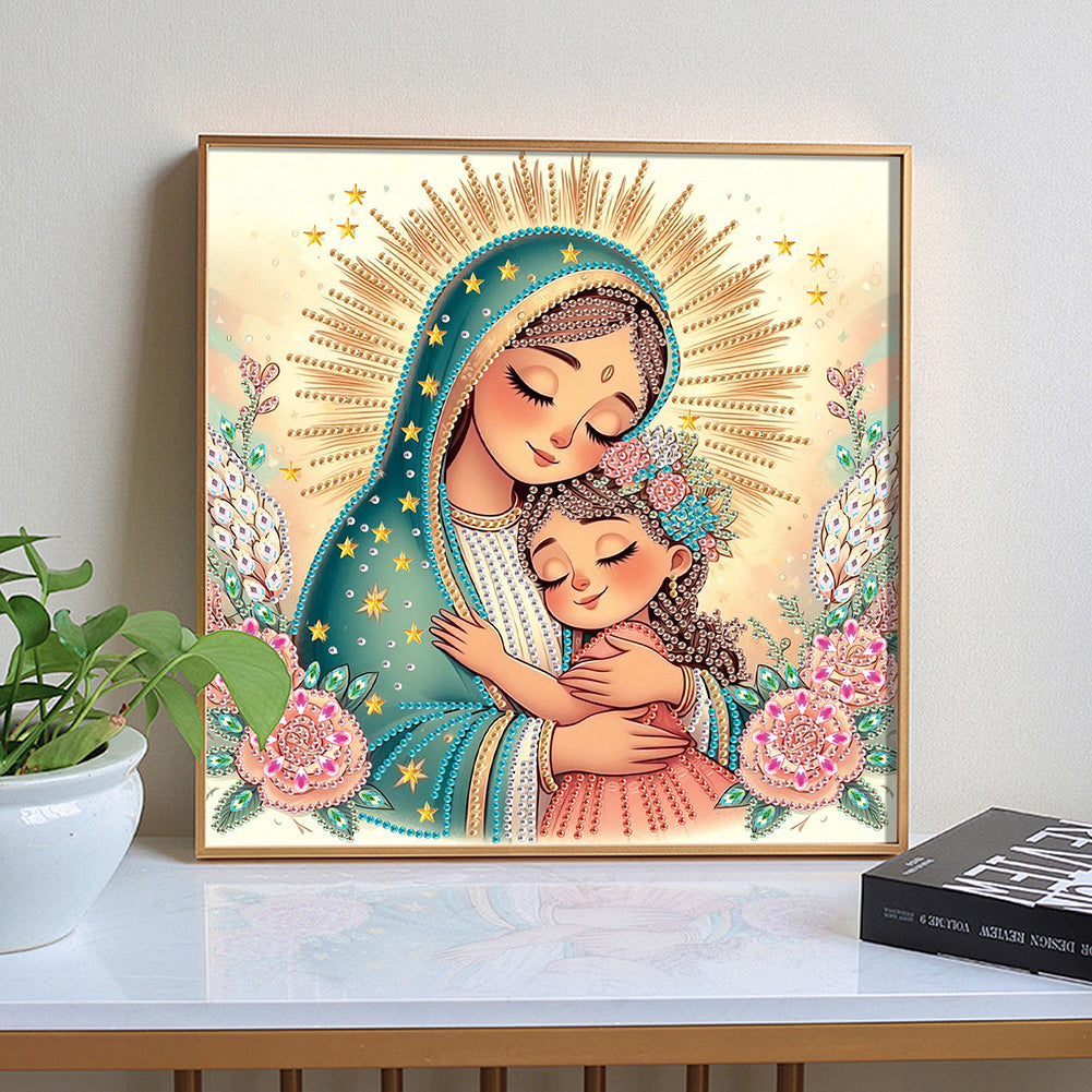 Our Lady - Partial Special-Shaped Drill Diamond Painting 30*30CM