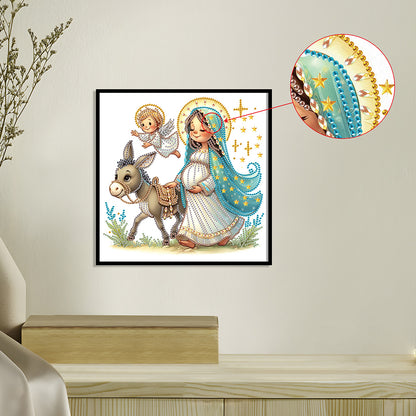 Our Lady - Partial Special-Shaped Drill Diamond Painting 30*30CM
