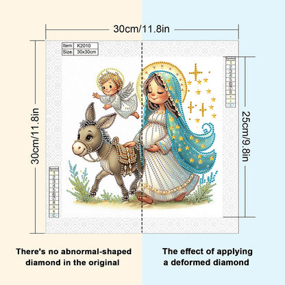 Our Lady - Partial Special-Shaped Drill Diamond Painting 30*30CM