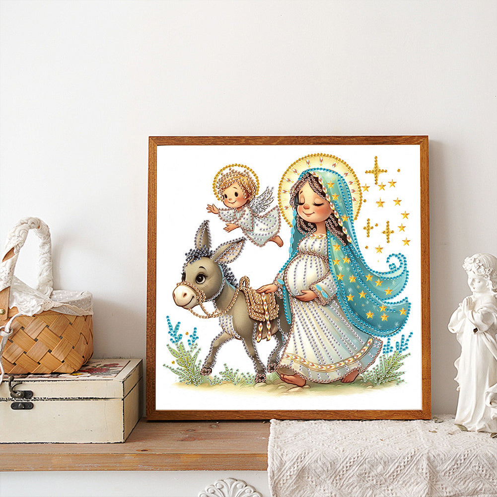 Our Lady - Partial Special-Shaped Drill Diamond Painting 30*30CM
