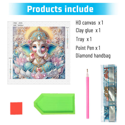 Hinduism - Partial Special-Shaped Drill Diamond Painting 30*30CM