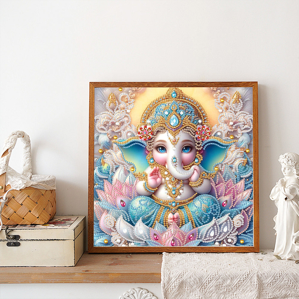 Hinduism - Partial Special-Shaped Drill Diamond Painting 30*30CM