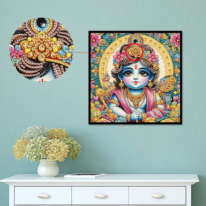 Hinduism - Partial Special-Shaped Drill Diamond Painting 30*30CM