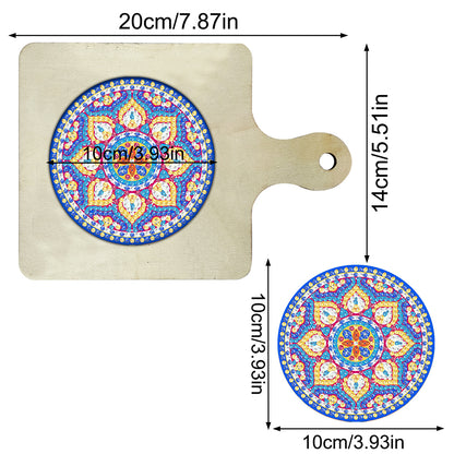 Mandala Diamond Painting Art Place Mats DIY Diamond Dot Kits for Beginners