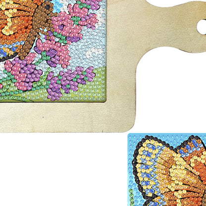 Butterfly Diamond Painting Art Place Mats DIY Diamond Dot Kits for Beginners