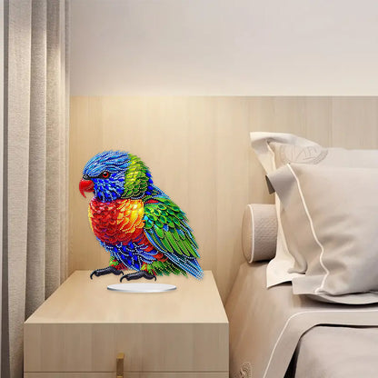 Acrylic Special Shape Parrot Diamond Painting Desktop Ornament for Beginners