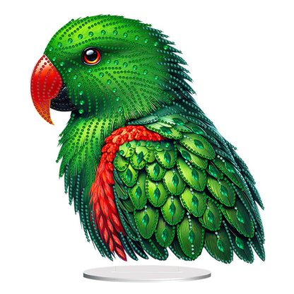 Acrylic Special Shape Parrot Diamond Painting Desktop Ornament for Beginners