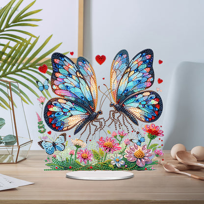 Acrylic Special Shape Butterfly Diamond Painting Desktop Ornament for Home Decor