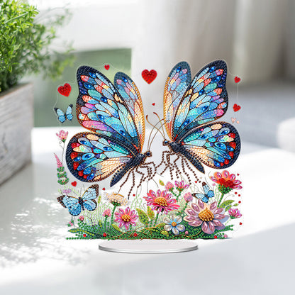 Acrylic Special Shape Butterfly Diamond Painting Desktop Ornament for Home Decor