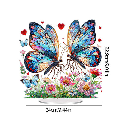 Acrylic Special Shape Butterfly Diamond Painting Desktop Ornament for Home Decor