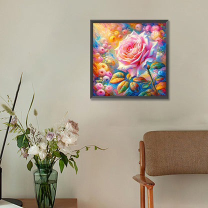 Colored Flowers - Full Round Drill Diamond Painting 30*30CM