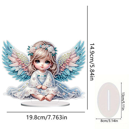 Angel Girl Diamond Painting Tabletop Ornaments Kit 5D DIY Diamond Art Decors