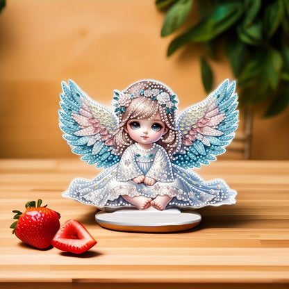 Angel Girl Diamond Painting Tabletop Ornaments Kit 5D DIY Diamond Art Decors